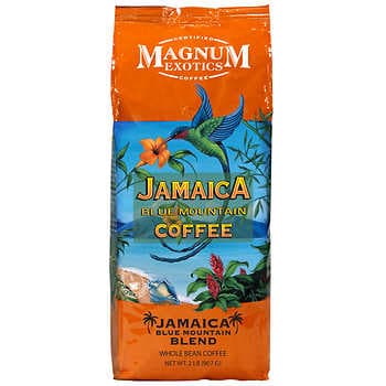 Magnum Coffee Exotics Jamaica Blue Mountain Blend Coffee, Whole Bean, 2 lbs qty 4