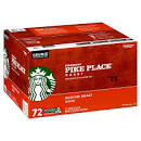 STARBUCKS PIKE PLACE Medium Roast K-Cup Coffee 72 CT