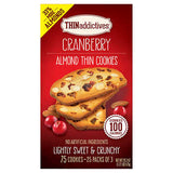 Thin Addictives Cranberry Almond Thin Cookies (33% More Almonds) 25 Packs of 3 1.27 LB